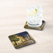 Little Quarter Street Night Hard Plastic Coaster Bier Onderzetter (Rechterzijde)