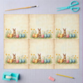 Little Rabbit and Easter Eggs Populair Collectie Tissuepapier (Craft)