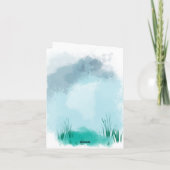 Little Rabbit baby shower bedankt (Achterkant)