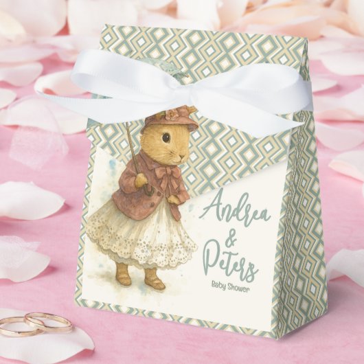 Little Rabbit Baby Shower for Girl Bedankdoosjes (Huwelijk)