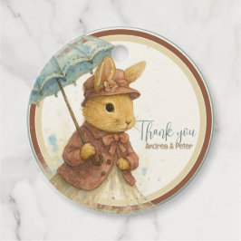 Little Rabbit Baby Shower for Girl Bedankjes Labels