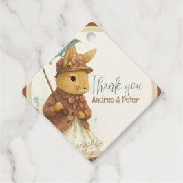 Little Rabbit Baby Shower for Girl Bedankjes Labels