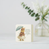 Little Rabbit Baby Shower for Girl Informatiekaartje (Staand voorkant)