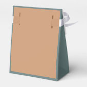 Little Rabbit Baby shower Groen-grijs Kleur Bedankdoosjes (Achterkant)