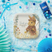 Little Rabbit Baby shower voor Meisje Papieren Bordje (Feest)