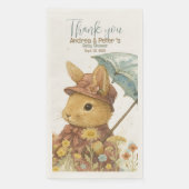 Little Rabbit Baby shower voor Meisje Servet (Voorkant)