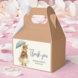 Little Rabbit Baby shower Zachte karamel Kleur Bedankdoosjes