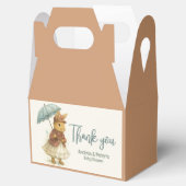 Little Rabbit Baby shower Zachte karamel Kleur Bedankdoosjes (Geopend)