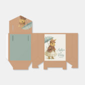 Little Rabbit Baby shower Zachte karamel Kleur Bedankdoosjes (Uitgevouwen)