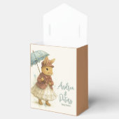 Little Rabbit Baby shower Zachte karamel Kleur Bedankdoosjes (Geopend)