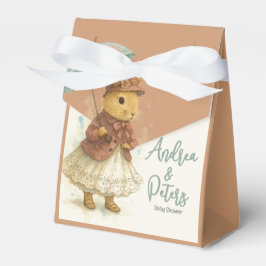 Little Rabbit Baby shower Zachte karamel Kleur Bedankdoosjes