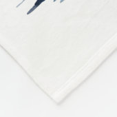 Little Rabbit Blue gepersonaliseerd Fleece Deken (Hoek)