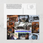 Little Rabbit Cabin Post Card Briefkaart (Voorkant / Achterkant)