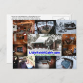 Little Rabbit Cabin Post Card Briefkaart (Voorkant / Achterkant)