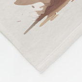 Little Rabbit gepersonaliseerd Fleece Deken (Hoek)