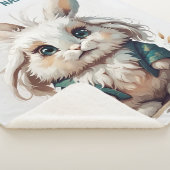 Little Rabbit gepersonaliseerd Sherpa Deken (3/4)