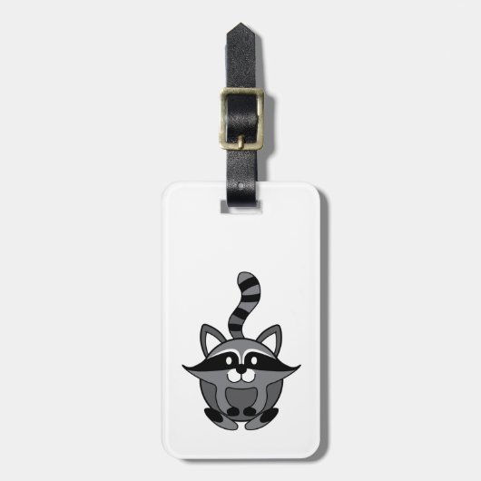 Little Raccoon Bagagelabel (Voorkant verticaal)
