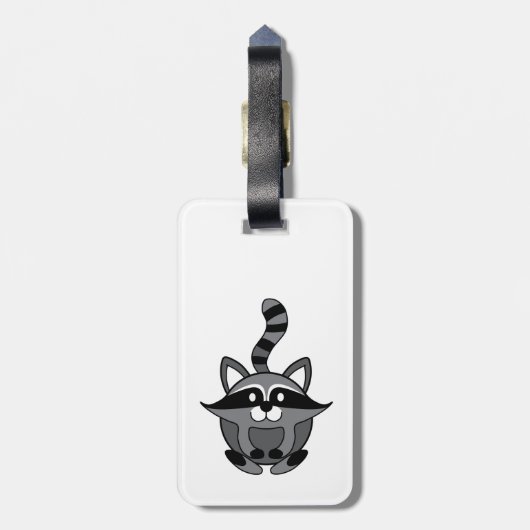 Little Raccoon Bagagelabel (Achterkant verticaal)