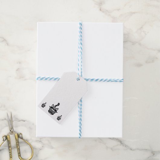 Little Raccoon Cadeaulabel (Met Touw)