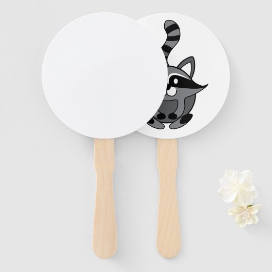 Little Raccoon Handwaaier (Voorkant en achterkant)