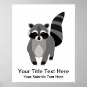 Little Raccoon Rascal gepersonaliseerd Poster (Voorkant)