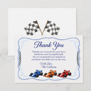 Little Racer Babymandje Formule 1 Dankkaart Bedankkaart