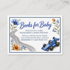 Little Racer Formule Een Baby Shower Boeken Kaart