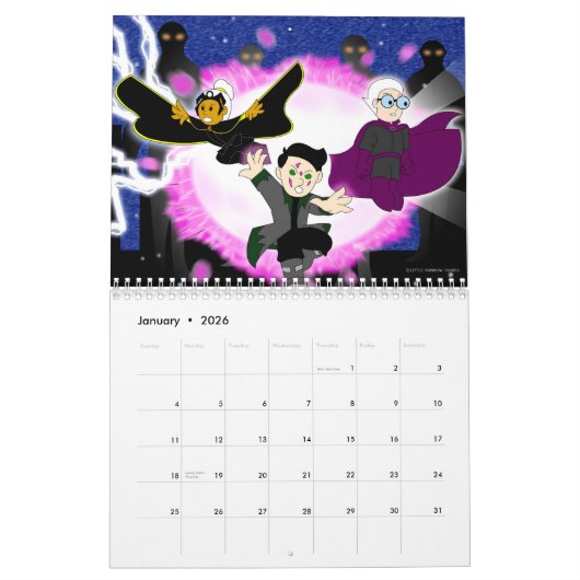 Little Rainbow Comics 2015 Calendar Kalender (Jan 2026)