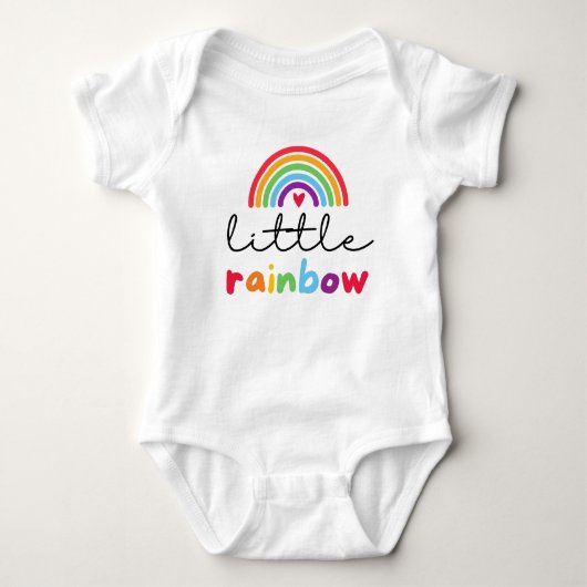 Little Rainbow Pride Schattigee Baby Bodysuit (Voorkant)