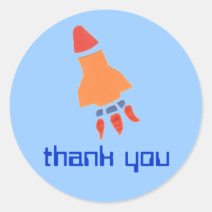 Little raket bedank je sticker