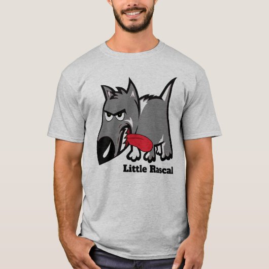 Little Rascal Personal Text Puppy T-shirt (Voorkant)
