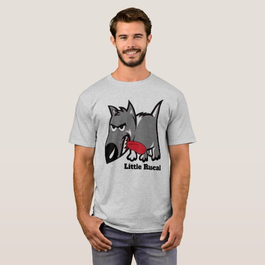 Little Rascal Personal Text Puppy T-shirt (Voorkant volledig)