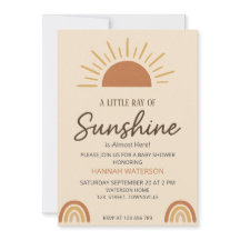 Little Ray of Boho Sunshine – Baby Shower