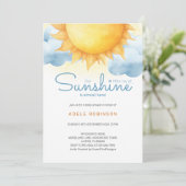 Little Ray of Sunshine Baby Boy Shower Kaart (Staand voorkant)