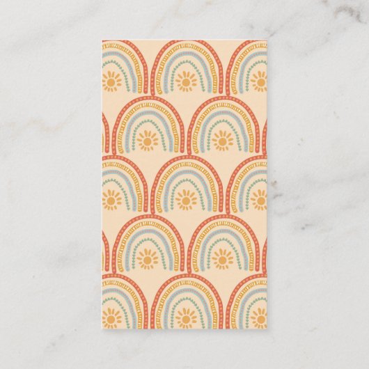 Little Ray of Sunshine Baby Luier Raffle Kaart (Achterkant)