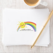 Little Ray of Sunshine Baby shower Address Label (Insitu)