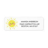 Little Ray of Sunshine Baby shower Address Label (Voorkant)