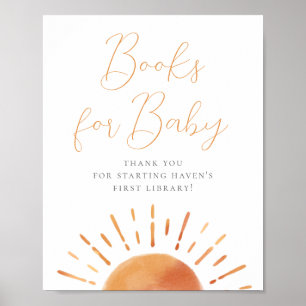 Little Ray of Sunshine Baby shower boeken voor Bab Poster