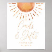 Little Ray of Sunshine Baby Shower Cards & Gifts Poster (Voorkant)