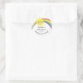 Little Ray of Sunshine Baby shower Favor Sticker (Tas)