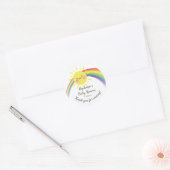 Little Ray of Sunshine Baby shower Favor Sticker (Envelop)