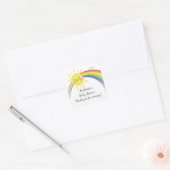 Little Ray of Sunshine Baby shower Favor Sticker (Envelop)