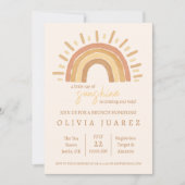 Little Ray of Sunshine Baby shower Invitation Kaart (Voorkant)