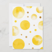 Little Ray of Sunshine Baby shower Invitation Kaart (Achterkant)