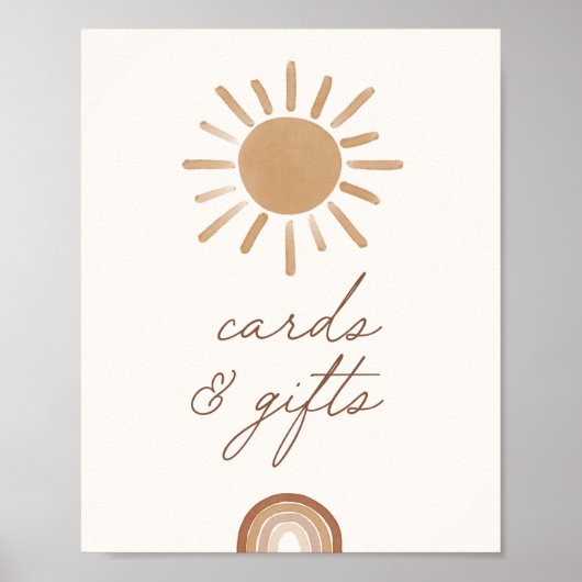 Little Ray of Sunshine Baby shower Kaarten and Gif Poster (Voorkant)