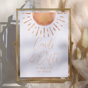 Little Ray of Sunshine Baby Shower Kaarten & Cadea Poster