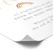 Little Ray of Sunshine Baby shower Pacifier Hunt Poster (Hoek)