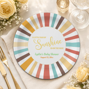 Little Ray Of Sunshine Baby Shower Papieren Bordje