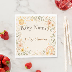 Little Ray of Sunshine Baby Shower Papieren Lunchz Servet