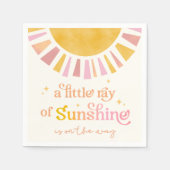 Little Ray of Sunshine Baby shower servetten (Voorkant)